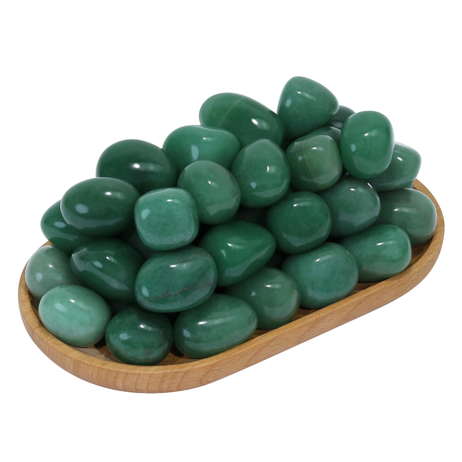 Tumbled Polished Natural Green Aventurine Crystals Stones, Crystals and Healing Stones Quartz Bulk for Wicca, Reiki, Healing Ene