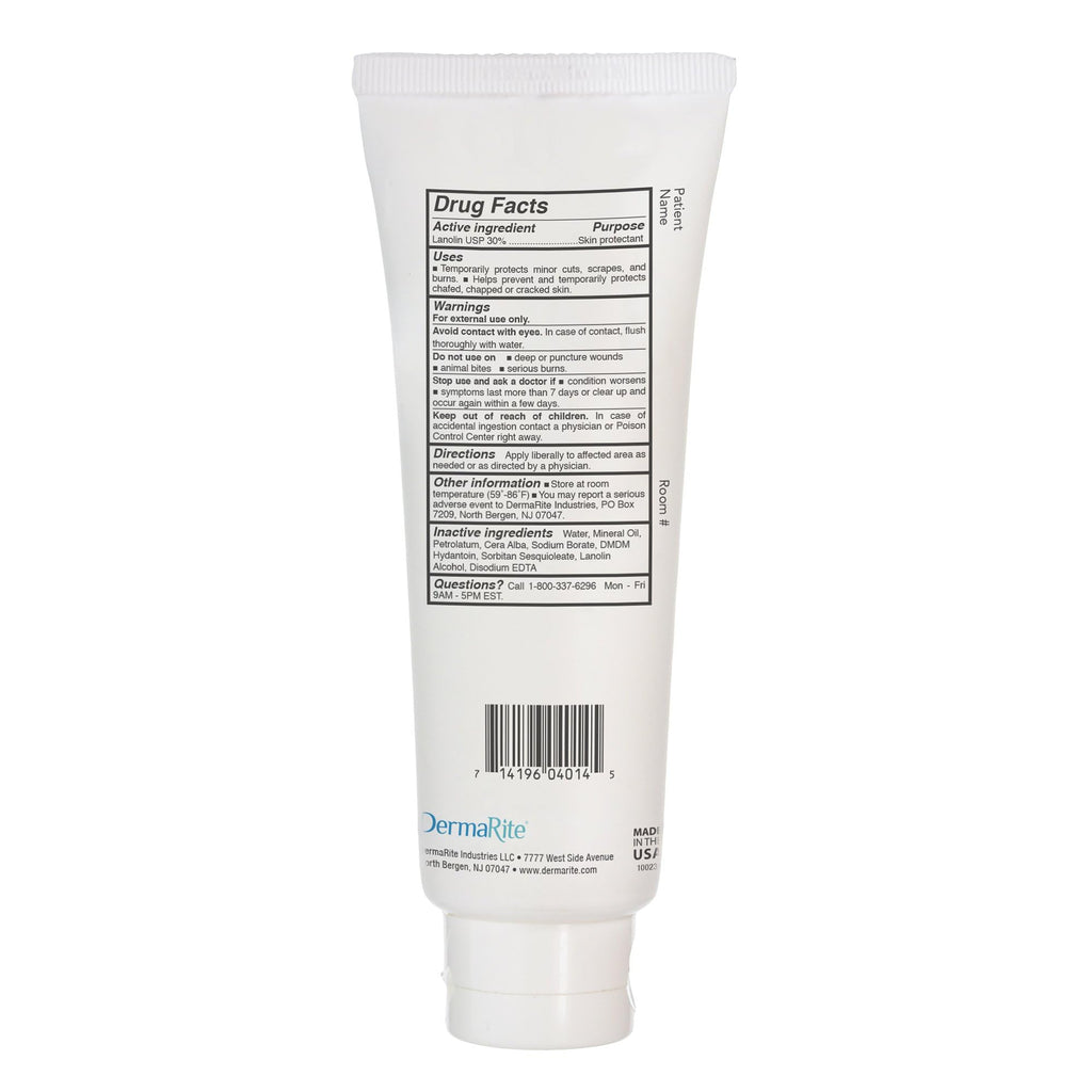 DermaRites Lantiseptic Dry Skin Therapy Skin Protectant - Scented Moisturizing Cream, Enriched with 30% Lanolin - 4 oz. Tube, 1