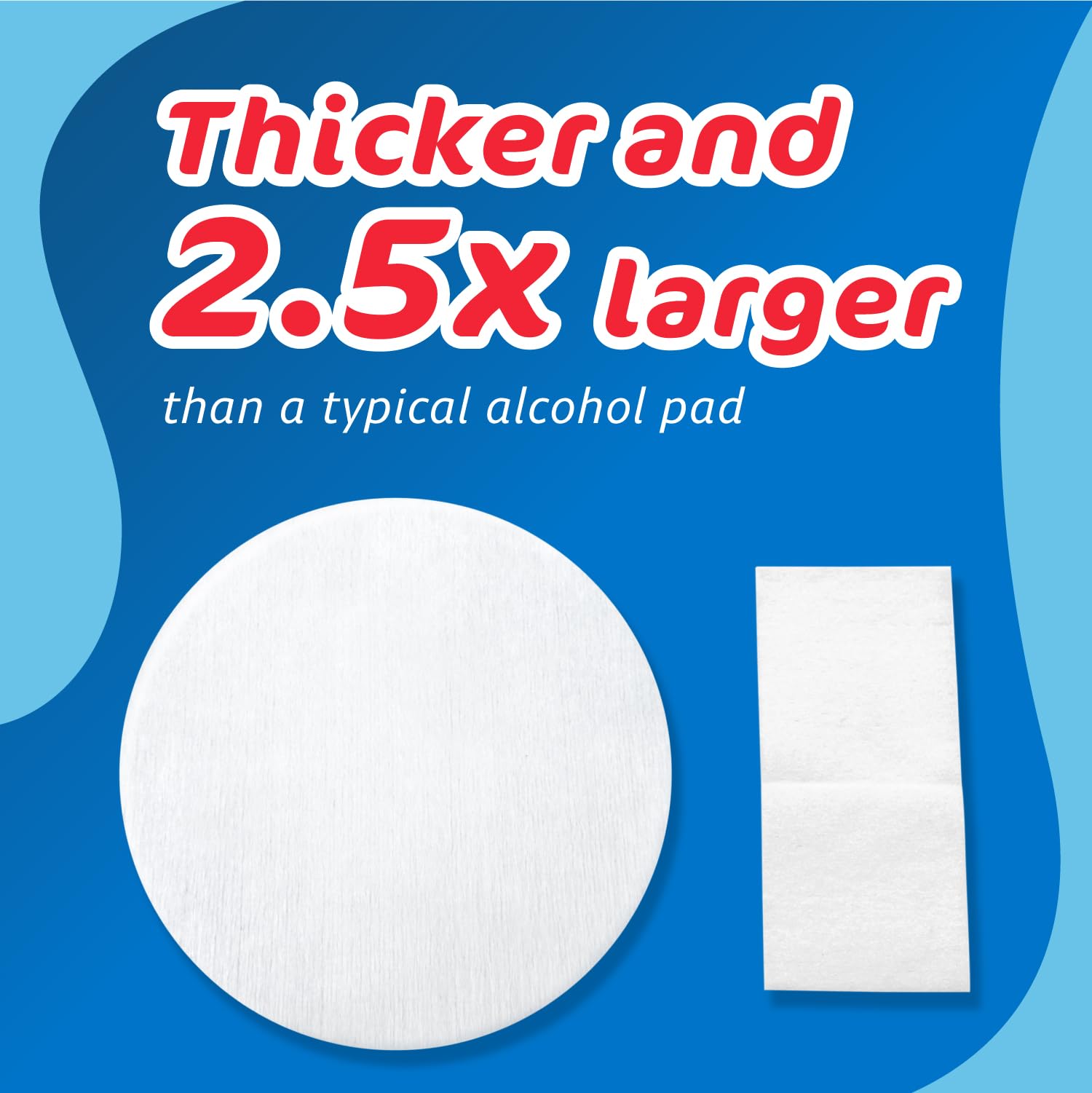 The Pharma-C Company 70% Isopropyl Alcohol Pads [100 count]. First Aid - Antiseptic Wipes - Extra Large - Alcohol for minor cuts