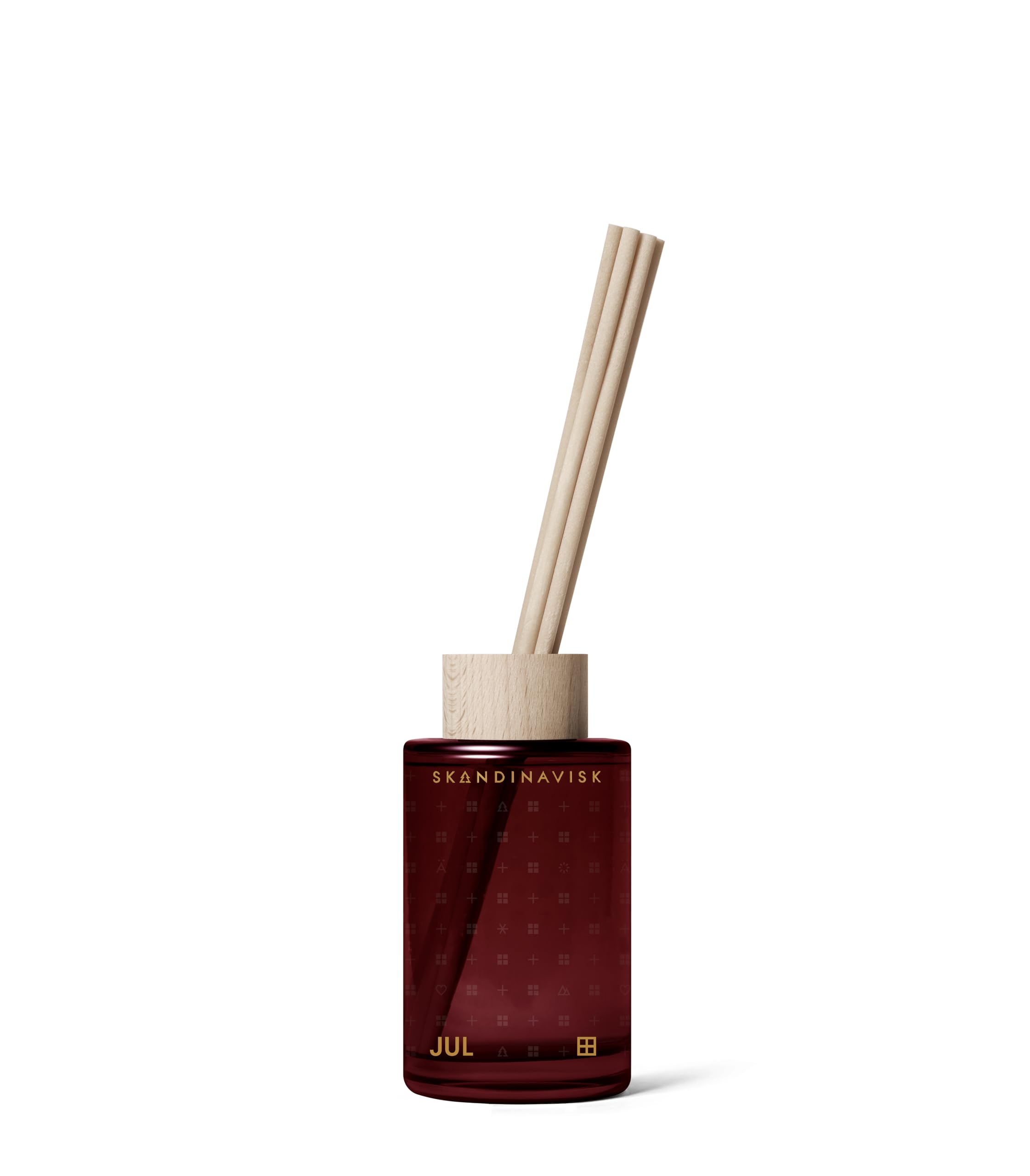 Skandinavisk Hygge Cosiness Scent Diffuser with 8 Reeds. Lasts +3 Months. Fragrance Notes: Black Tea and Mint Leaves, Dried Ap