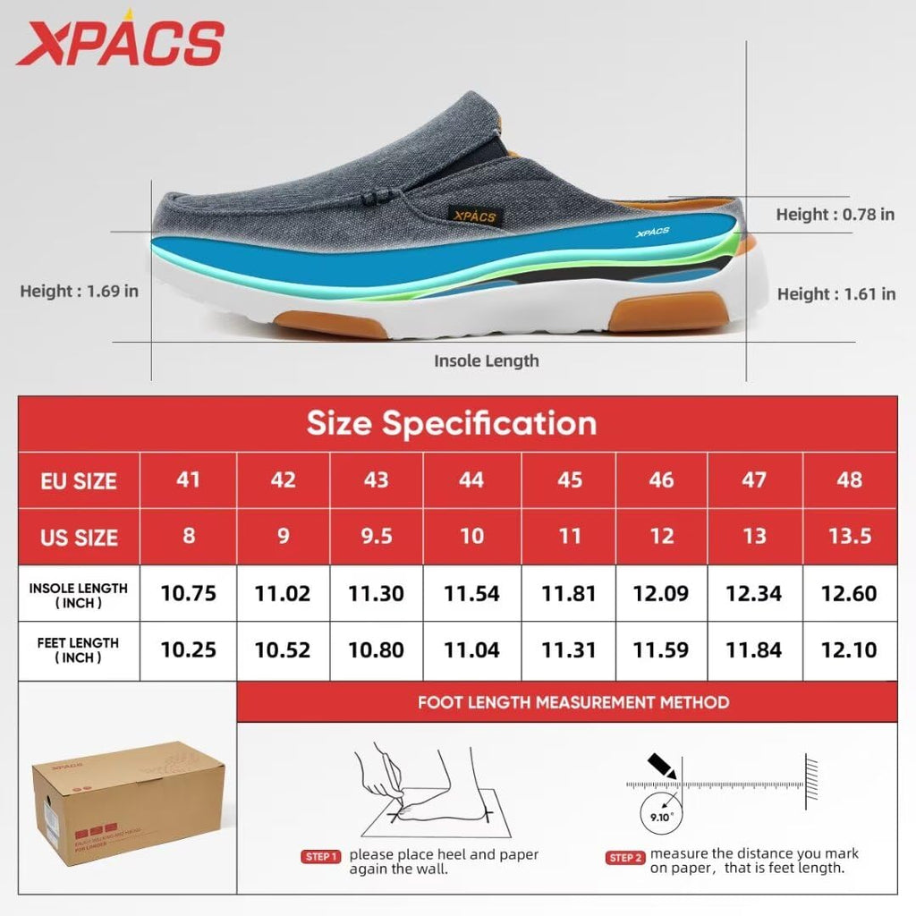 XPACS Mens Elegant Orthotic Loafers with Elastic Lace, Stylish Supportive Walking Shoes for Plantar Fasciitis Relief, Breathable