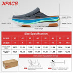 XPACS Mens Elegant Orthotic Loafers with Elastic Lace, Stylish Supportive Walking Shoes for Plantar Fasciitis Relief, Breathable