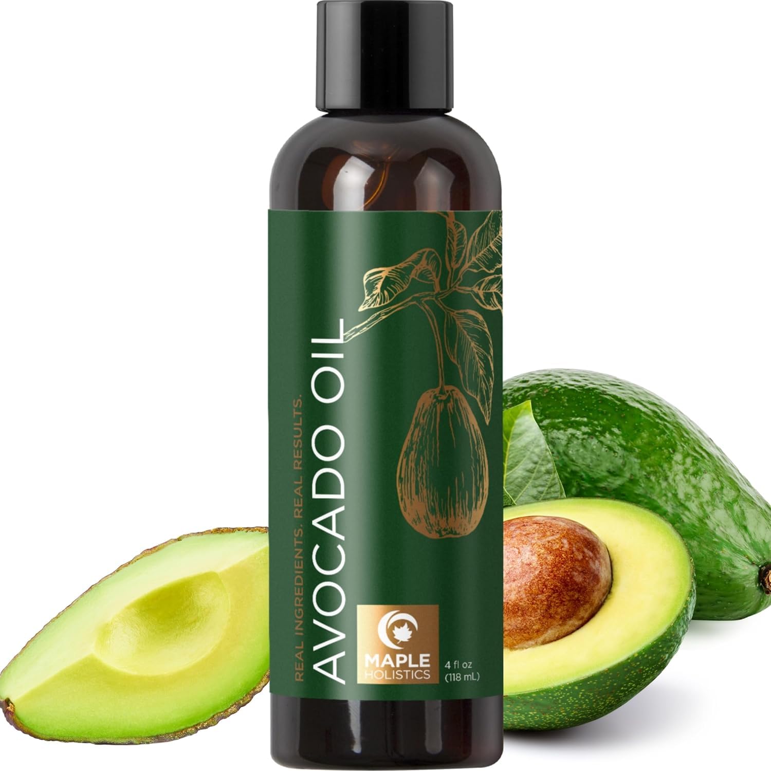 Avocado Oil For Hair and Skin - 100% Pure Avocado Oil for Skin and Nail Care plus Dry Hair Treatment and Facial Oil Moisturizer 