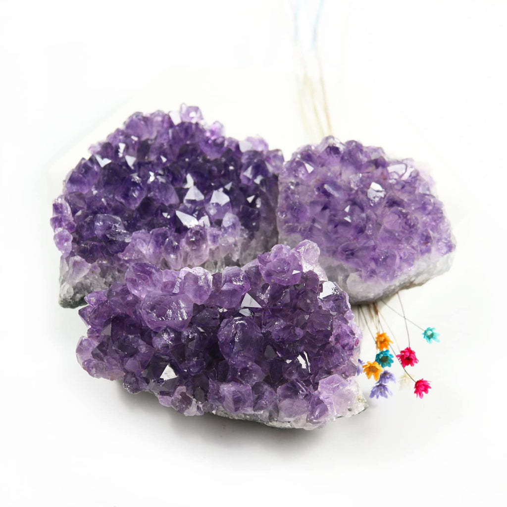 Nvzi Amethyst Crystals, Amethyst Cluster, Amethyst Clusters for Witchcraft, Amathesis Crystal, Raw Amethyst, Natural Amethyst Ge