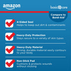 Amazon Basic Care Heavy-Duty Fabric Adhesive Bandages, First Aid and Wound Care Supplies, One Size, 100 Count