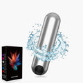 BTHF Personal 10 Modes Handheld Massage Stick Tool Waterproof and Quiet 10 Modes Portable Travel (Silver)