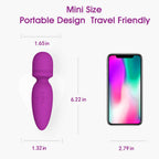 Apowand Mini Wand Massager Small Hand-held Massager,Quiet,Portable Personal Massager Silicone Massager Cordless for Neck Shoulde