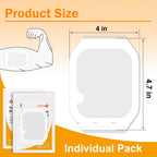 Carbou Transparent Film Dressing,4 x 4.75 Pack of 50 Waterproof Wound Bandage Adhesive Patches,Post Surgical Shower or IV Shield