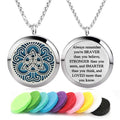 GFONDINGD Stainless Steel Aroma Therapy Aromatherapy Essential Oil Diffuser Necklace Locket Pendant
