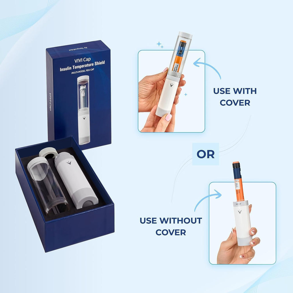VIVI CAP Insulin & Ozempic Cooler Travel Case - TSA Approved - Small Diabetic Medical Travel Case Pen Cooler Insulin Protector W