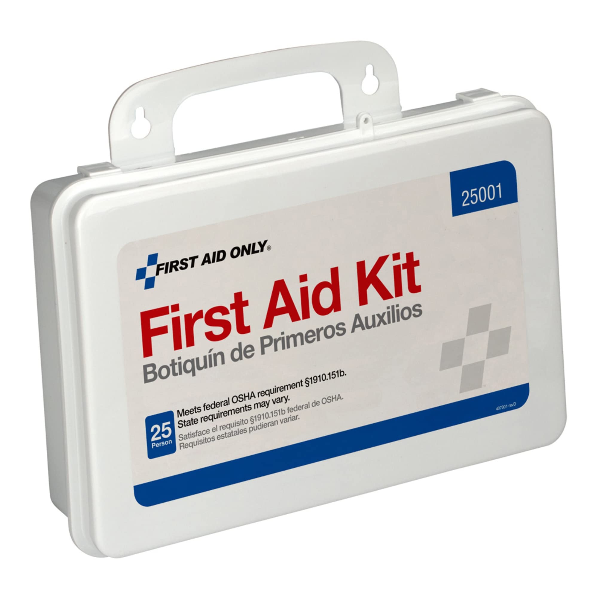 ACM60002 First Aid Station,For 25 People,113 Pieces,10x7x3,White