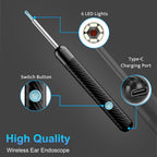 Ear Wax Removal Tool Camera - Ear Wax Removal Kit - Ear Cleaner with Camera - 1080P HD Ear Camera with 6 Ear Spoon - Christmas G