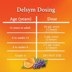 Delsym Adult 12 Hr Cough Relief Liquid, Grape, 5oz