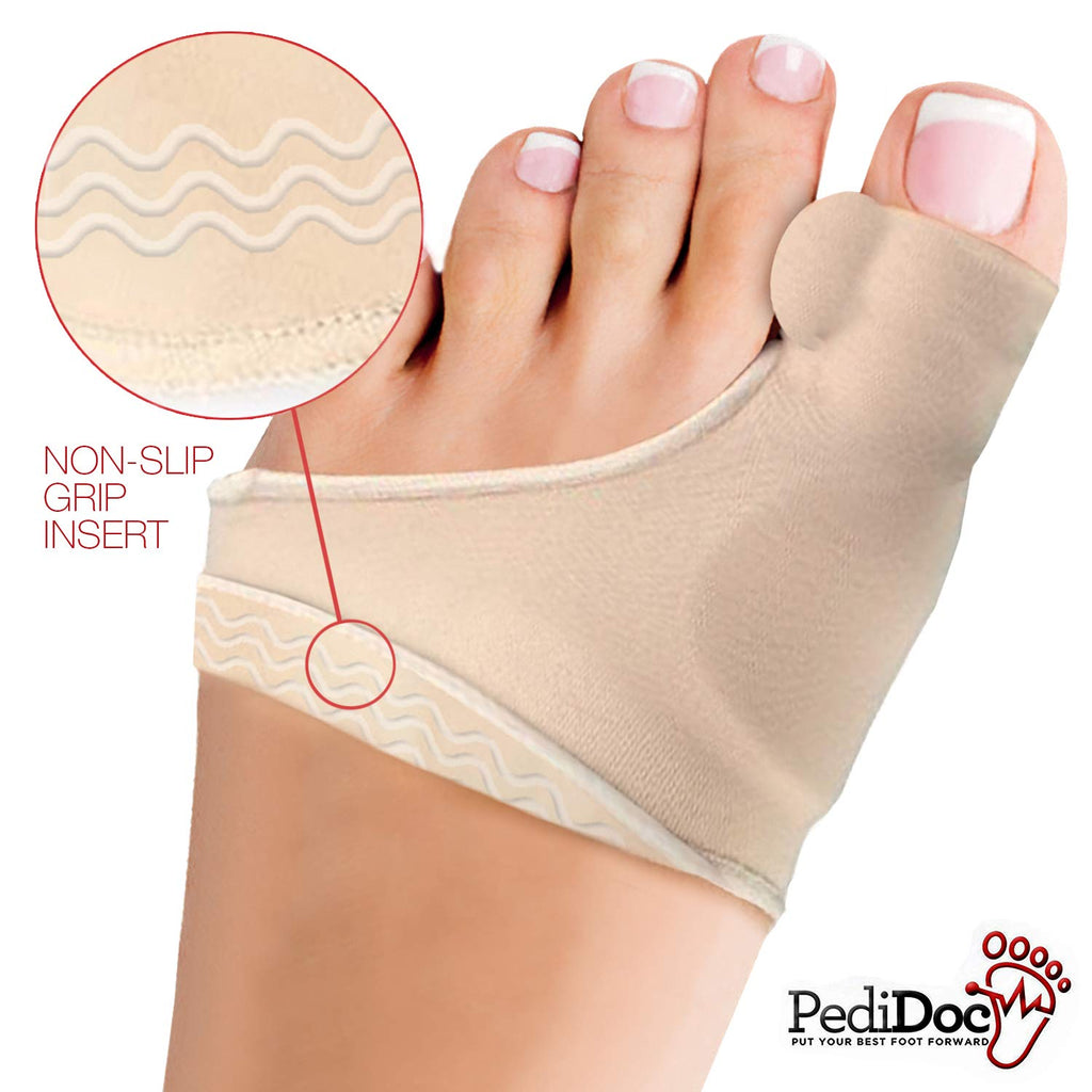 PediDocTM Bunion Corrector - Bunion Relief Sleeves Bunion Pads Brace Cushions Toe Straightener with Gel Toe Separator Spacer Str