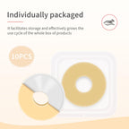 DERAYMI 30 Pack Moldable Ostomy Barrier Rings, 4mm Thickness Barrier Rings for Ostomy Bags, Sting-Free Hydrocolloid Ileostomy El