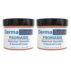 Extra Strength Psoriasis Cream (2 Pack) - Seborrheic Dermatitis & Dandruff Lotion - Advanced Moisturizing Relief Formulated to T