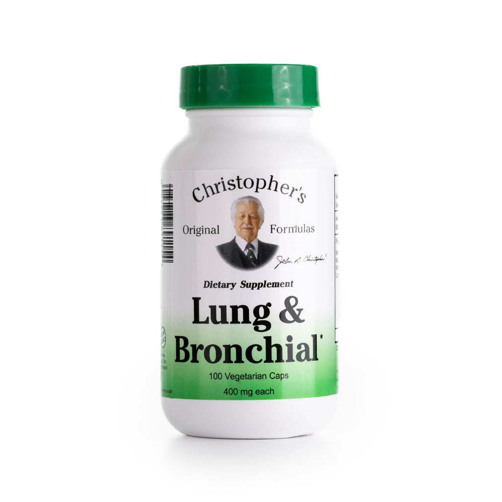 Christophers Original Formulas Lung & Bronchial Formula - Lung Cleanse for Smokers - Supports Respiratory System with Synergist