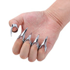 5Pcs Nail Covers Scratching Fondling Massage Grating Back Tickler Tools Women Men Tickle Touching Cosplay Stainless Steel Smooth