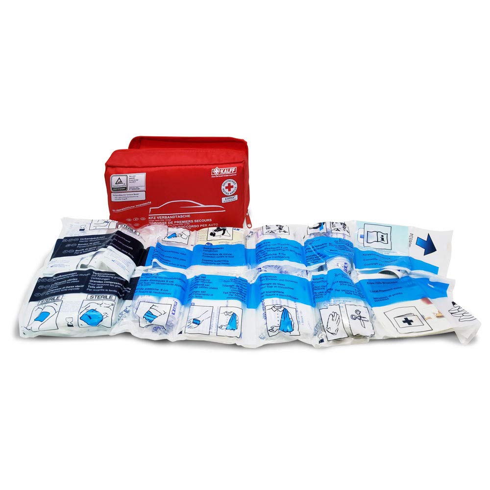 4R Quattroerre.it 16056 First Aid Kit Box for Car, Approved DIN 13164