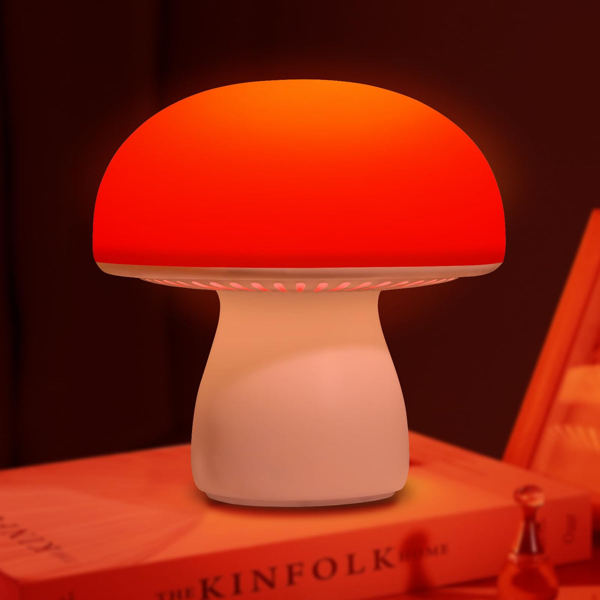 illuwise Red Light Therapy Lamp, Dimmable Red Night Light for Bedroom Sleep