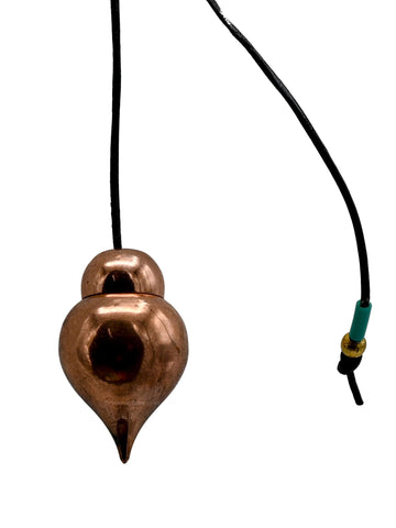 Amazing Gemstone Healing Metal Pendulums for Divination, Rose Gold Tear Drop Steel Copper Pendulum High Energy Pendulo de Bronce