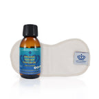 QUEEN OF THE THRONES Castor Oil Pack for Neck Less Mess, Reusable, Organic Cotton Flannel, Naturopathic Doctor Designed (Castor