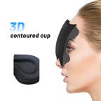 Sleep Mask for Side Sleeper, Upgraded 3D Contoured Cup Eye mask Blindfold for Man Women, Block Out Light, Eye mask with Adjustab