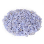 Justinstones Natural Blue Lace Agate Polished Chips Crushed Tumbled Stone Crystal Healing Embellishments 100 Grams
