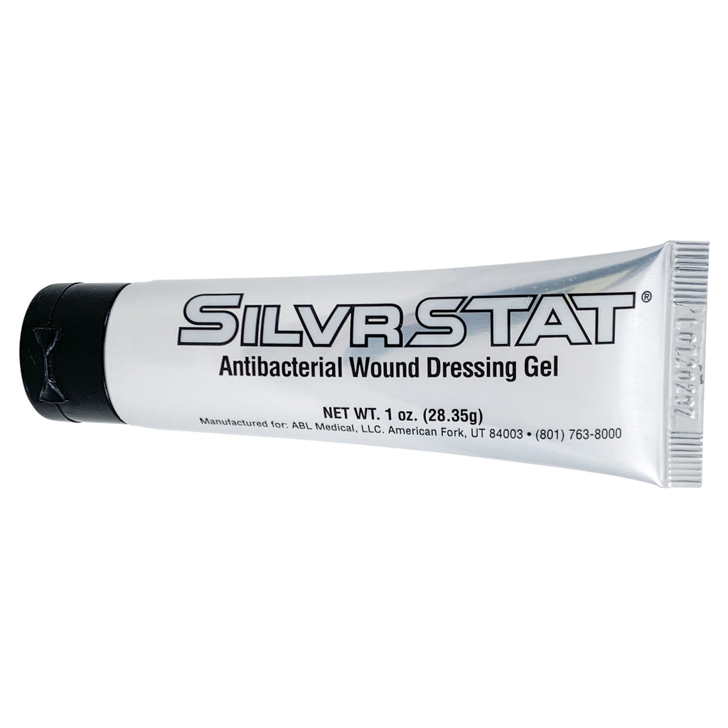 SilvrSTAT First Aid Kit Gel | 32 PPM Silver Healing Wound Dressing Gel | SilverSol Ag4O4 Particles | 1 oz