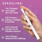 SEROVERA Seroflora Disposable Vaginal Cream Applicators - Fits Premarin, Estrace, Preseed and Most OTC Gels, Lubricants, and Cre