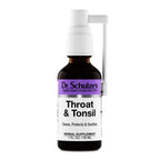 Dr. Schulzes Throat & Tonsil | Cool, Soothe & Protect | Herbal Supplement | Vegan & Kosher | Powerful & Effective | Easy Spray 