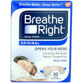 Breathe Right Original Tan Large Drug-Free Nasal Strips for Nasal Congestion Relief, 30 count
