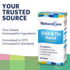 NaturalCare Cold & Flu Relief* Homeopathic Helps Temporarily Relieve Congestion, Cough, Headache, Sore Throat, Runny Nose, Body