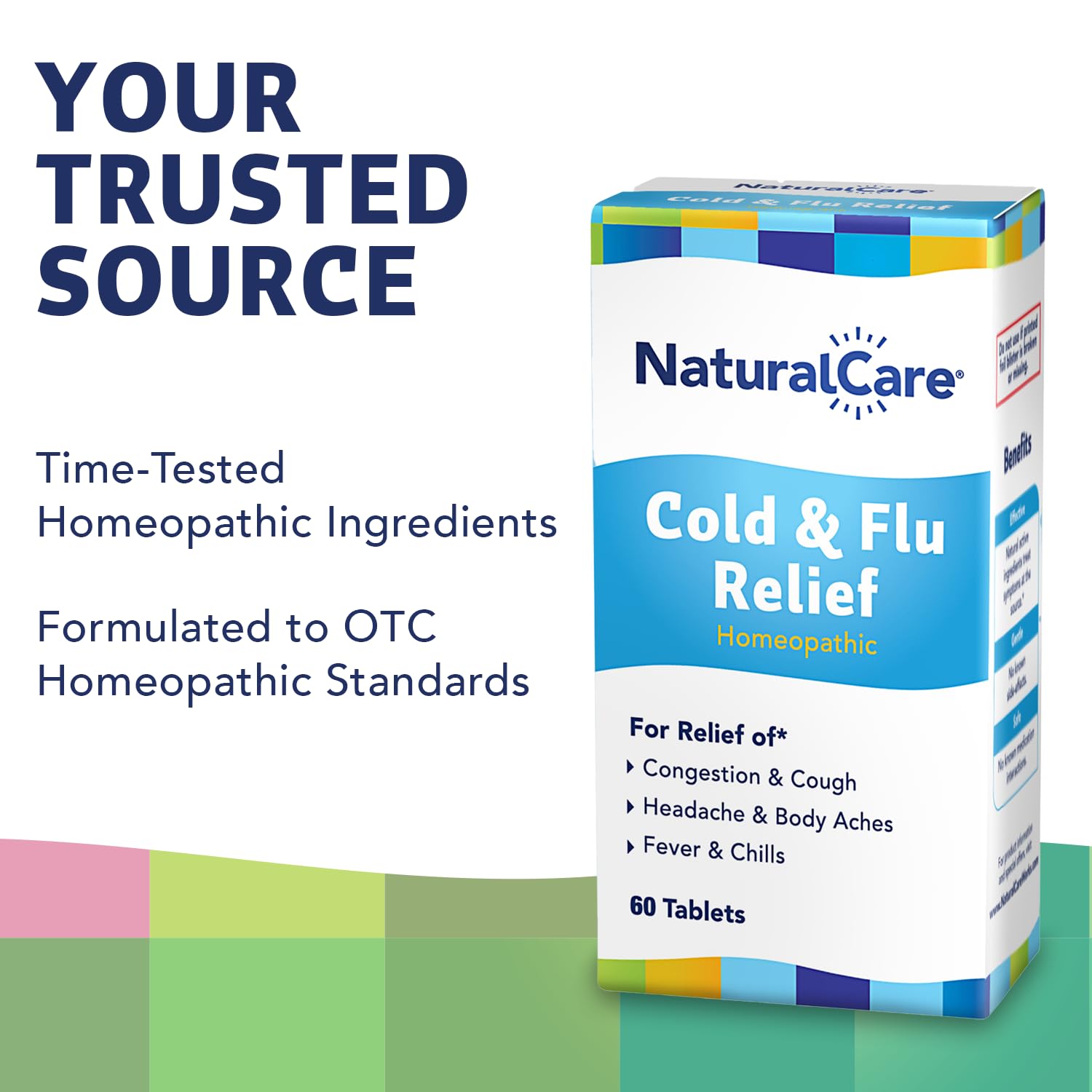 NaturalCare Cold & Flu Relief* Homeopathic Helps Temporarily Relieve Congestion, Cough, Headache, Sore Throat, Runny Nose, Body