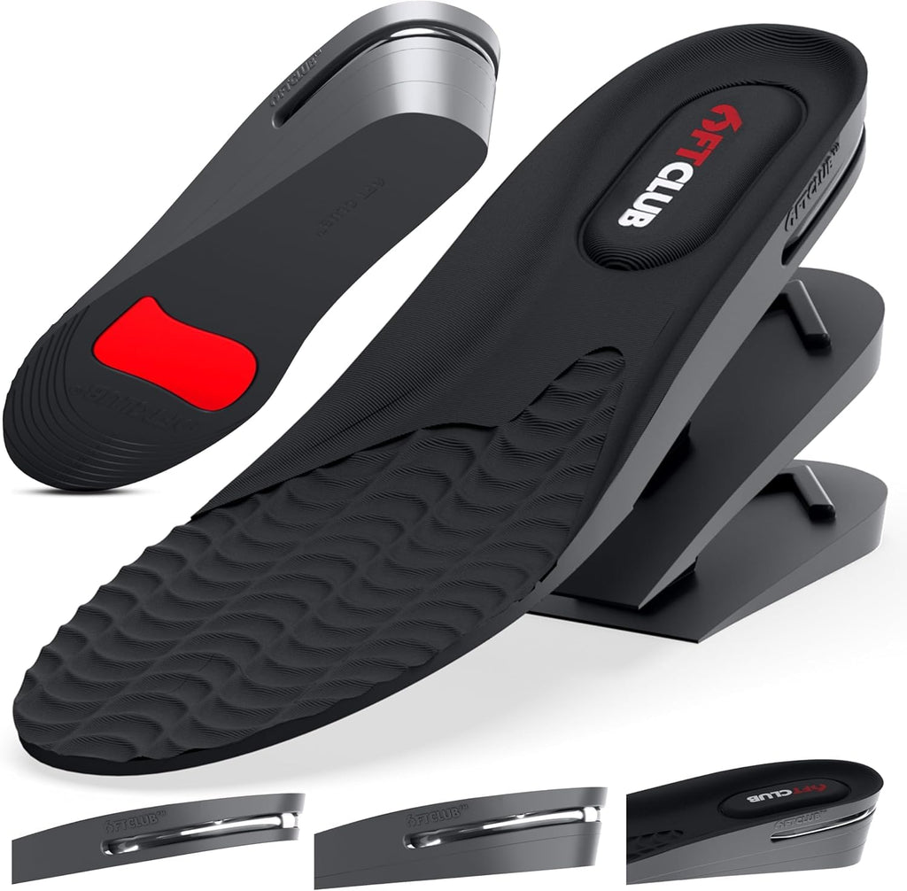 6FT Next Level Advanced Height Increase Insole 3 Layer Elevation Soles Mens Shoe Lifts 1.75 Inch Height Inserts for Lo-Tops and