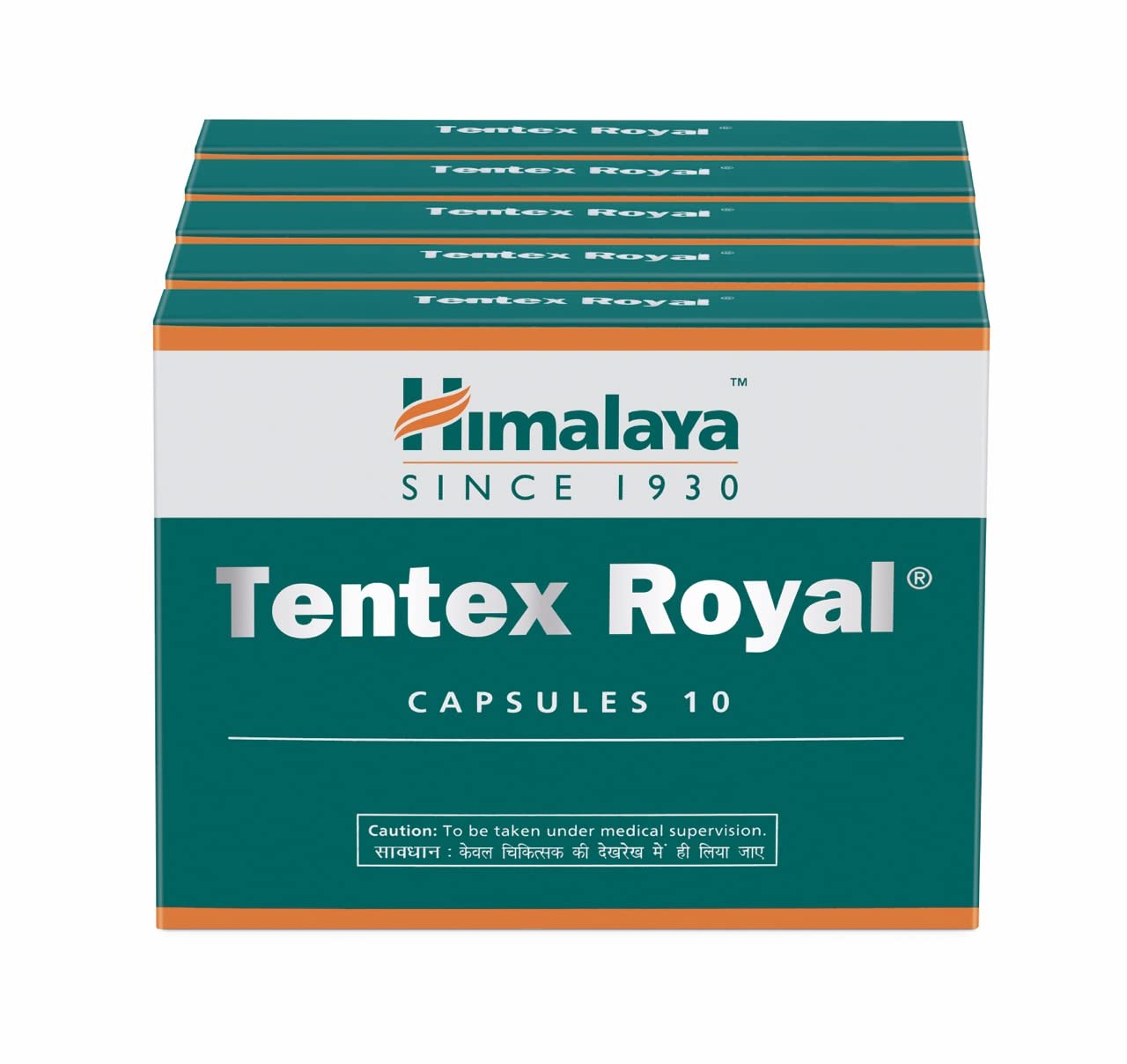Himalaya Tentex Royal, 50 Capsules (10 * 5 Strips) |Helps Improve Performance |Increases Energy |Ensures Satisfaction