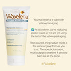 Waxelene Multipurpose Ointment Large Tube, Organic Aerated Balm the Petroleum Jelly Alternative Soothing Botanical Eczema Dry Sk