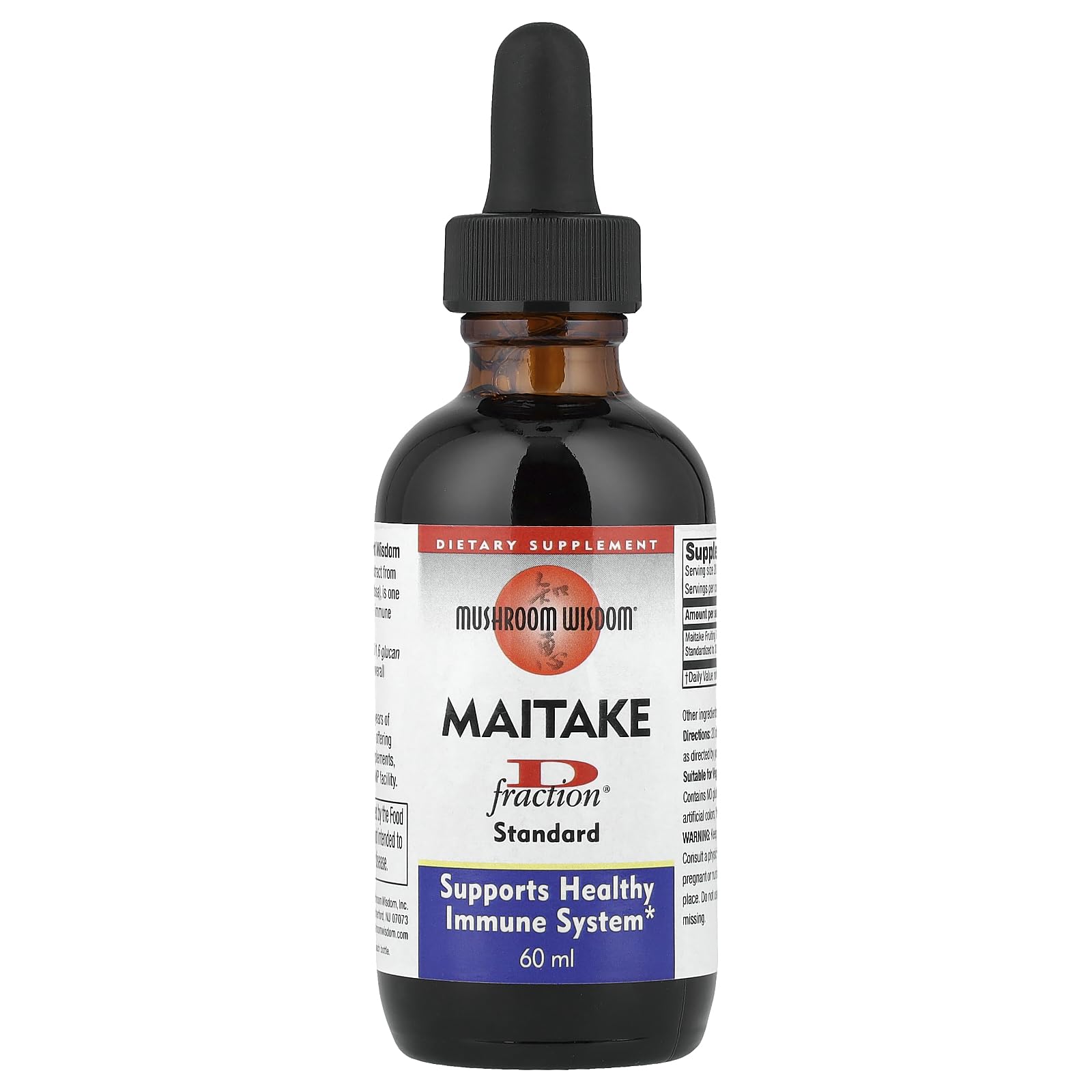 Mushroom Wisdom Maitake D-Fraction Immune System Support, 2 Ounce
