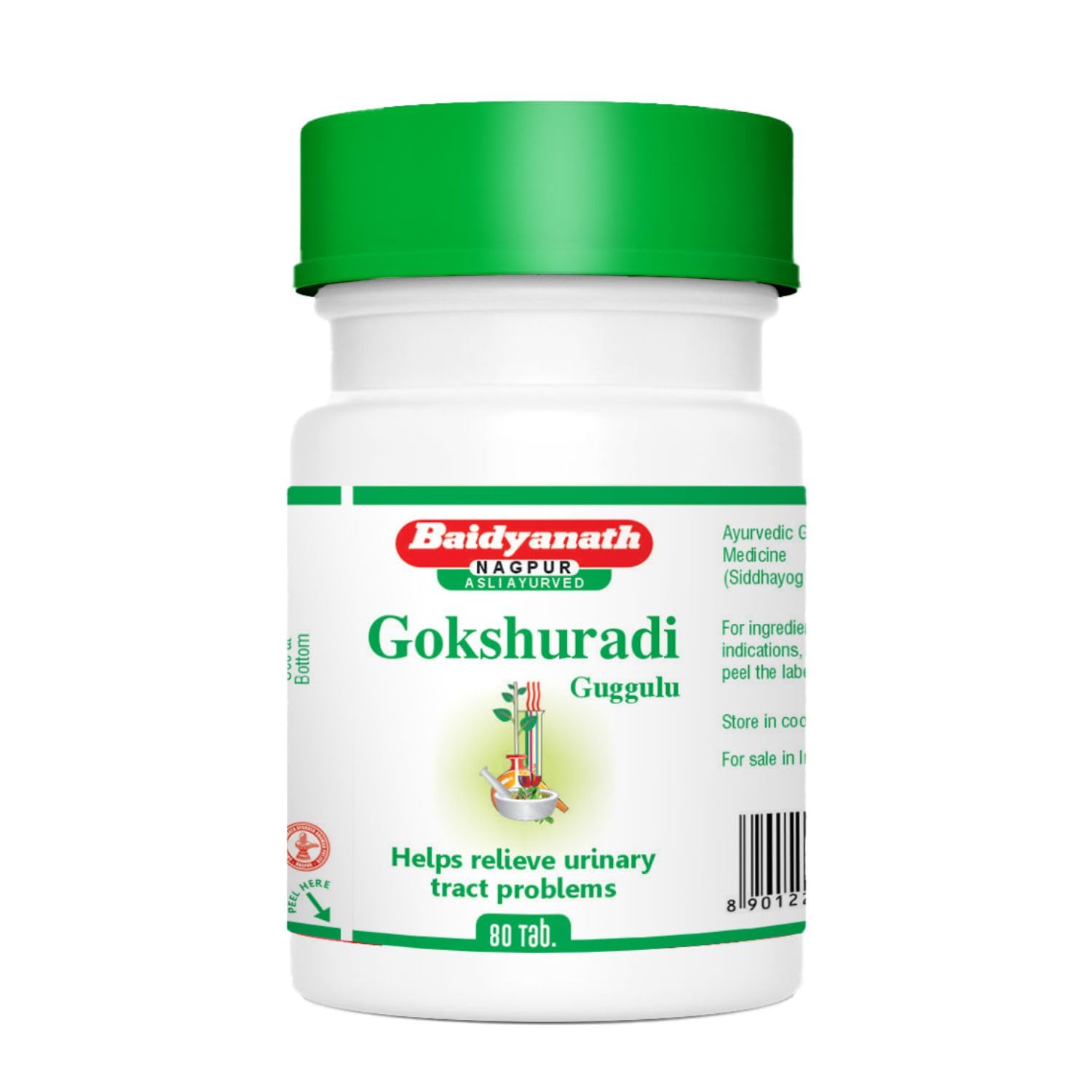 Baidyanath Gokshuradi Guggulu 80 Tabs  For Retention And Painful Micturition (Pack Of 2)