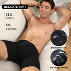 BATTEWA Full Coverage Incontinence Underwear for Men Overnight Leak Proof Boxer Briefs Protective Underpants for Male Bladder Co