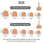 N/A 10Pairs High Heel Tips Replacement Kit Heel Caps Cover Heel Replacement Protectors Heel Tips Replacement Dowels for High Hee