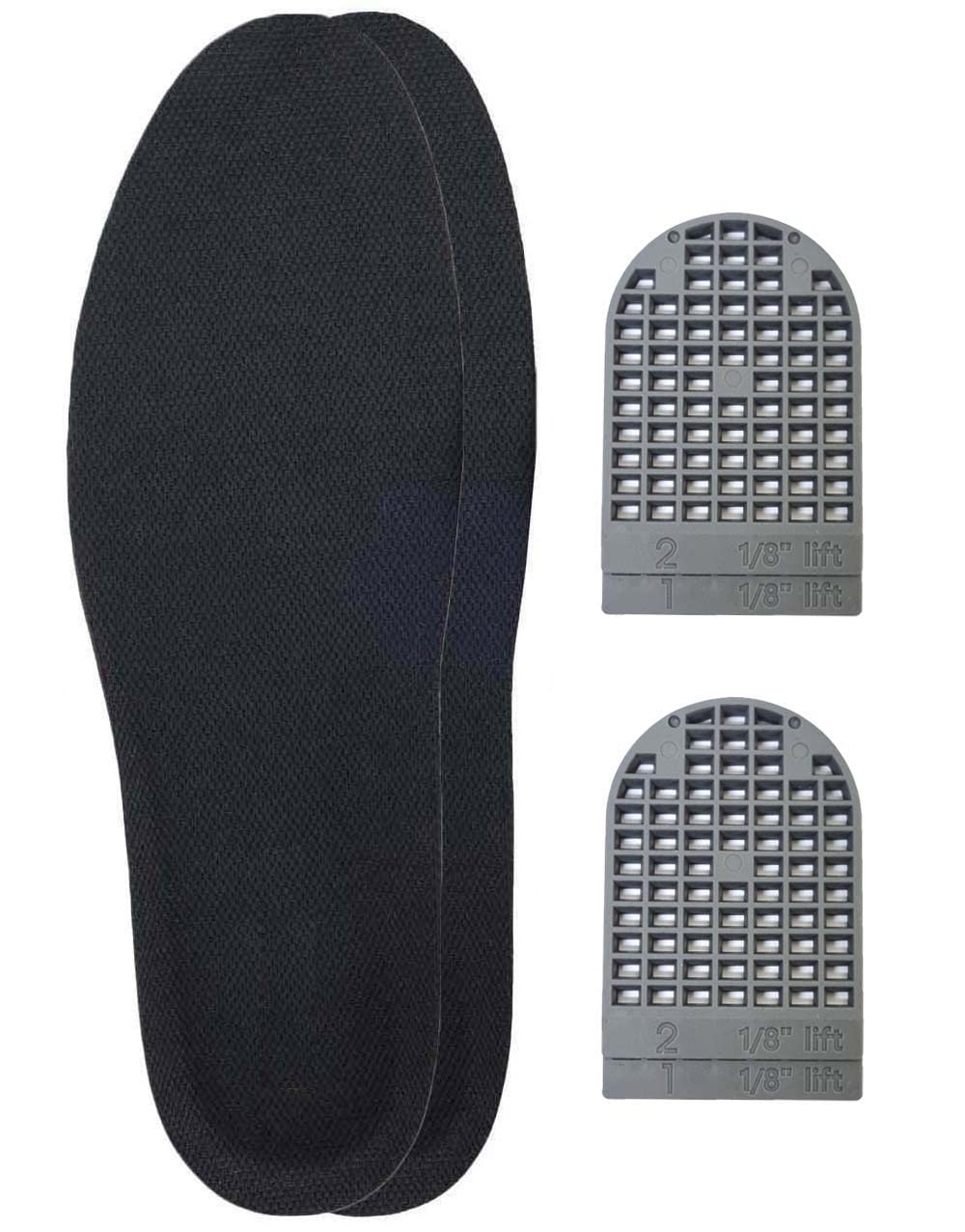 1/8 Inch(3mm) Full Length Insoles and Additional Lifts for Leg Length Discrepancies (2 Lefts(Large))