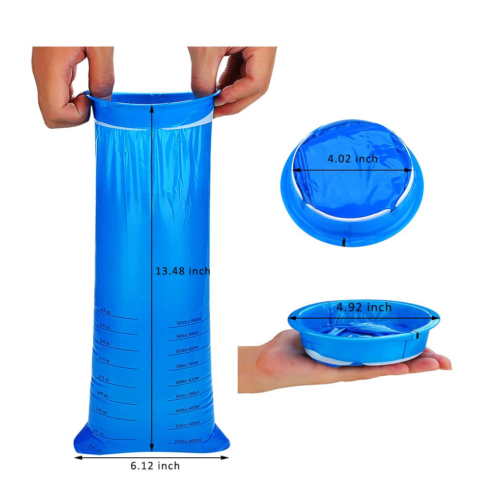 30 Pack Emesis Bags, Valchoose Barf Bags, Hospital Grade Nausea Bags Perfect for Motion, Car & Aircraft Sickness and Pregnant Wo