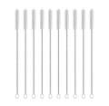 Erza Straw Cleaner Brush Set, 10Piece Long Cleaning Brush For Straws On Tumbler, Water Bottle, Sippy Cup, And Pipes, Tubes Or H