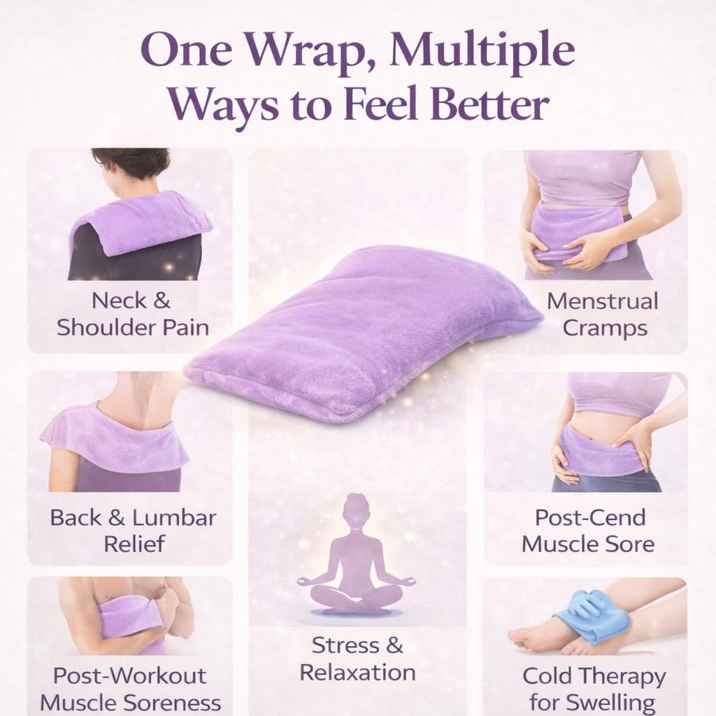 Comfort Pac Hot/Cold Aromatherapy Rectangular Shaped for Soothing Stress and Pain Relief
