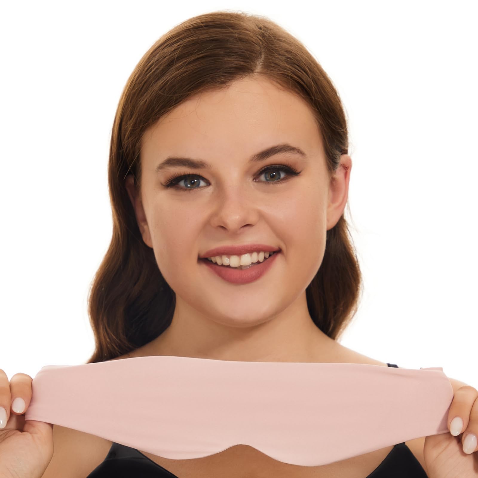 ALASKA BEAR Sleep Mask Side Sleepers Headband Design, Soft Eye Shades for Men and Women 100% Blackout Mask Extra-Plush, Pink