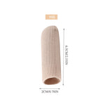 Yimanduo 5 Pieces Gel Toe Protectors, Fabric and Silicone Caps, Toe Sleeves Support Toe Tubes for Arthritis, Hammer Toe, Corn Bl