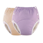 Cotton Incontinence Pants for Adults,Waterproof Leakproof Panties Adjustable Reusable Incontinence Underwears with Snaps Adult C