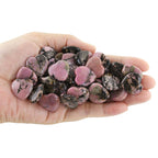 Nvzi Tumbled Polished Natural Rhodochrosite Crystals Heart Stones, Crystals and Healing Stones Quartz Bulk for Wicca, Reiki, Hea