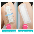 Waterproof Incision Bandages for Large Wounds Knee Hip Replacement Adheisve Island Dressing Bandaid Tape Post Surgical Shower Pr